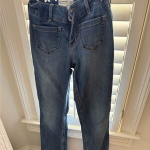 Abercrombie Kids Blue Low-Rise Boot Jeans